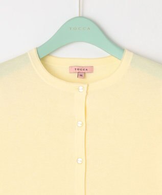 TOCCA 【洗える！】SWAN CREWNECK クルーネック カーディガン イエロー系