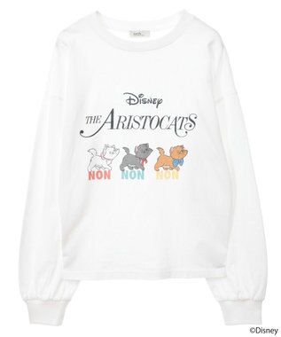 earth music&ecology Ｄｉｓｎｅｙ／Ｔｈｅ　ＡｒｉｓｔｏｃａｔｓプリントロンＴ Off White