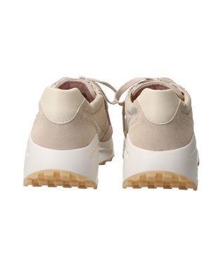 INTER-CHAUSSURES 【BUSSOLA】厚底レースアップスニーカー ゴールドコンビ