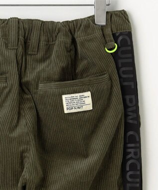 PW CIRCULUS 【MEN】サイドライン コーデュロイパンツ カーキ系