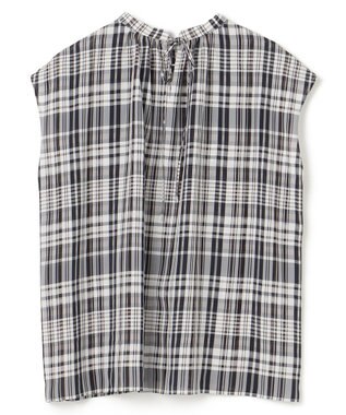 UNFILO シアー2WAYブラウス マドラスチェック