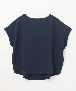 ANY L ミニサッカードルマンスリーブカットソー ネイビー