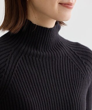 Green Parks ・Ｐｅｔｉｔ　Ｆｌｅｕｒ　ボトルネックリブニット Black