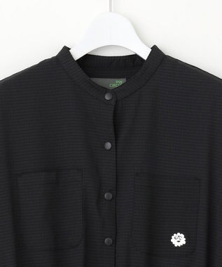 PW CIRCULUS 【高通気 / 軽撥水 / 軽量のDotAir 使用】【WOMEN】バンドカラーワンピ ゴルフウェア レディース ブラック系
