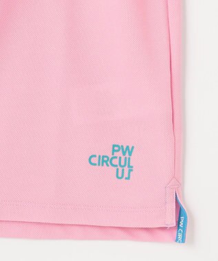 PW CIRCULUS 【WOMEN】【吸汗速乾/ストレッチ/UVケア】ベーシックカノコ スキッパー ポロシャツ ゴルフウェア レディース ピンク