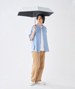 MOONBAT 【世界初の放射冷却素材】REIKYAKUパラソル ラディクール 折りたたみ傘 54㎝ 晴雨兼用 日傘 遮光100％ UV100％ 遮熱 ライトグレー