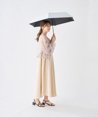 MOONBAT 【世界初の放射冷却素材】REIKYAKUパラソル ラディクール 折りたたみ傘 54㎝ 晴雨兼用 日傘 遮光100％ UV100％ 遮熱 ライトグレー