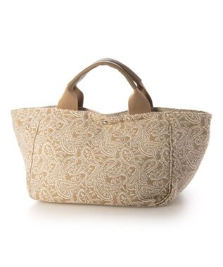 UNBILLION カシュカシュ cachecache / ペーズリー柄ジャガードトートバッグ ベージュ