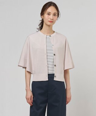 J.PRESS LADIES S COTTON ACETATE DRY バタフライスリーブ カーディガン