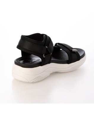 ing <ing>厚底スポーツサンダル ブラック