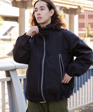 WEGO 3レイヤーフードブルゾン ブラック