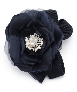 TOCCA ATELIER SENKA SHEER FLOWER COSAGE コサージュ ネイビー系