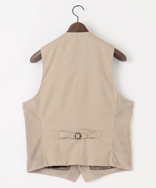 JOSEPH ABBOUD 【ゴートスウェード/軽量/ソフト/ストレッチ】ゴートスウェード ベスト ライトグレー系