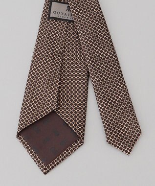 GOTAIRIKU 【日本製】ネクタイ_小紋柄 ブラウン系8
