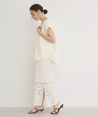  【ANGIE VINTAGE】クロシェレースセットワンピース