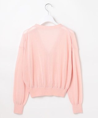 Feroux シアーニット カーディガン ピンク系