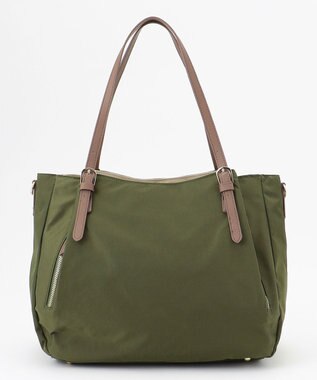 LA BAGAGERIE 【MONICA】ナイロン2WAYトートバッグ Mサイズ カーキ