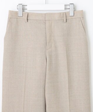 自由区 【セットアップ可】ライトウールトロピカル ストレートパンツ ベージュ系