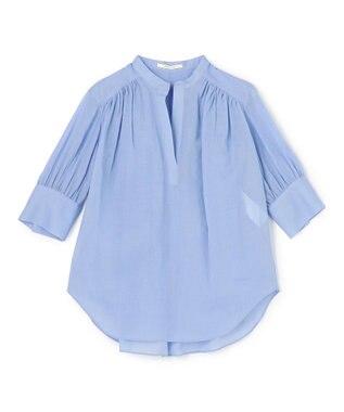 BEIGE， PLUMERIA / コットンシアーギャザーブラウス