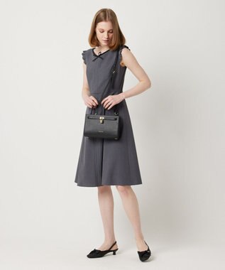 TOCCA 【WEB限定】【洗える！】AFTER RAIN ドレス グレー×ブラック系