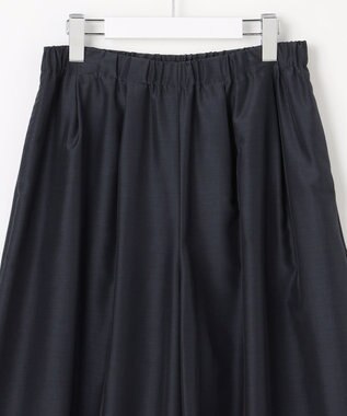 J.PRESS LADIES L エアリースパンボイル ガウチョ パンツ ネイビー系