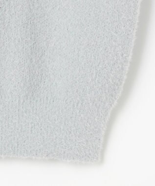 Feroux パール付きシャギー ニット スカイブルー系