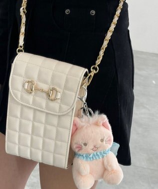 WEGO おめかしcatぬいぐるみキーホルダー ピンク