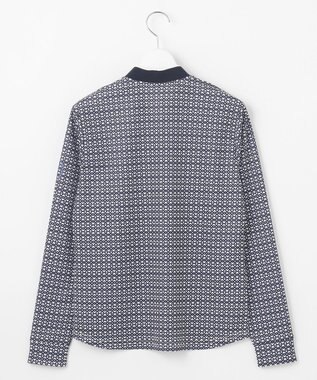 23区GOLF 【WOMEN】サンベールメッシュ モノグラムハーフジップ ネイビー系5