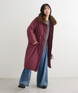 Green Parks ・ＥＬＥＮＣＡＲＥ　ＤＵＥ　中綿モッズコート Bordeaux