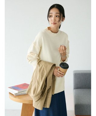 CRAFT STANDARD BOUTIQUE ガンジーニットプルオーバー Ivory