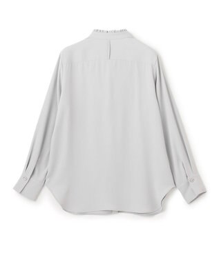 BEIGE， 【洗える・L-size】EVA / ボウタイロングスリーブブラウス Ice Blue