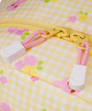 MIKI HOUSE HOT BISCUITS キャビット×お花 総柄リュック Mサイズ 黄