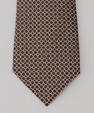 GOTAIRIKU 【日本製】ネクタイ_小紋柄 ブラウン系8