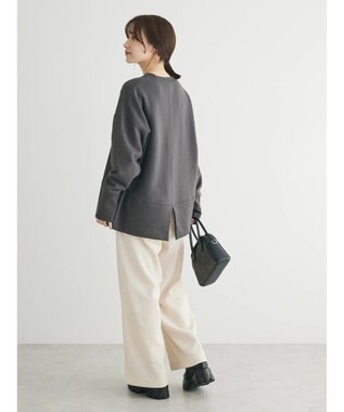 Green Parks Ｂｒｕｓｈｅｄ　センターシーム裏起毛プルオーバー Gray