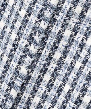 BEIGE， BERYL / ファンシーツイード Iラインスカート Navy Mix