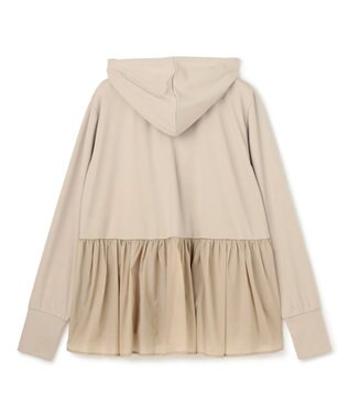 UNFILO ラッシュガード ペプラムフーディ ベージュ