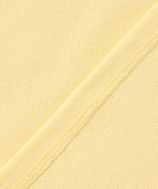 ANY クリアラメフライスヘンリーネックプルオーバー イエロー