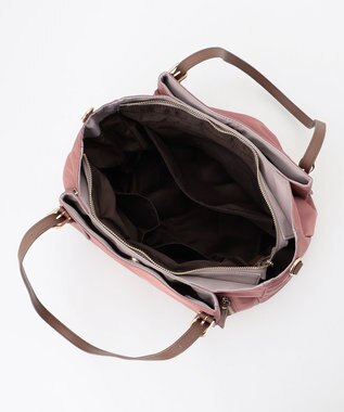 LA BAGAGERIE 【MONICA】ナイロン2WAYトートバッグ Mサイズ ピンク