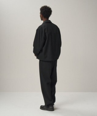 ATON BACK SATIN | ハリントンジャケット - UNISEX BLACK