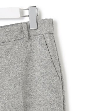 23区 L シルクネップツイード ワイドパンツ ライトグレー系