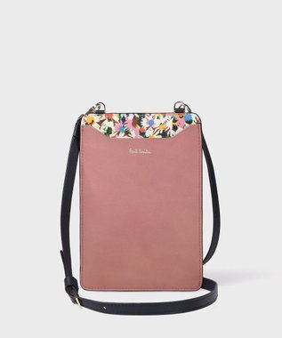 Paul Smith マーガレットプリントトリム ネックポーチ ピンク