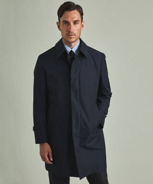 GOTAIRIKU 【防水/軽量/シワになりにくい】ラスタードビーメモリーラミネーションコート_ ステンカラー(24年モデル) ネイビー系8