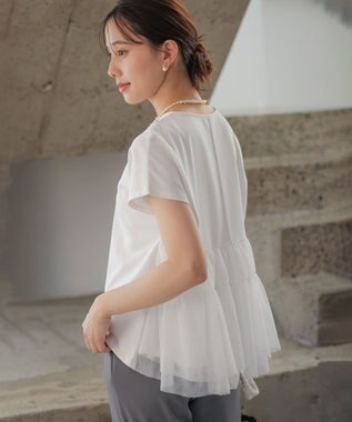 組曲 リボングリッターパールライク イヤリング ゴールド系