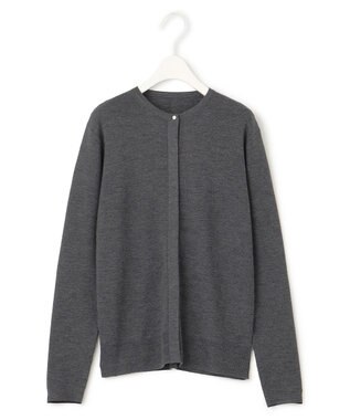 ICB 【洗える】エクストラファインメリノ カーディガン ミディアムグレー系