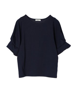 earth music&ecology タックスリーブプルオーバー Navy
