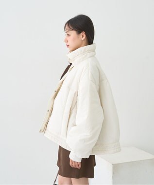 earth music&ecology モンスターコート Ivory