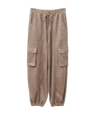 Green Parks ・ＳＵＧＡＲ　ＳＰＯＯＮスエードポンチカーゴパンツ Beige