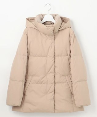 J.PRESS LADIES L 【洗える】ブラッシュドマルチポリ ショート ダウンコート ベージュ系