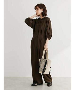 Green Parks ■ＥＳＣＡＲ　ショルダースリットオールインワン Brown