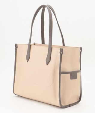 Y'SACCS リサイクルレザー　バインダーA4トートバッグ アイボリー